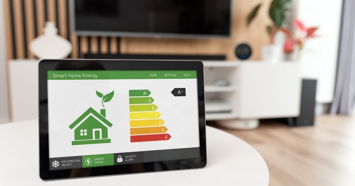 energy efficient display on home tablet 